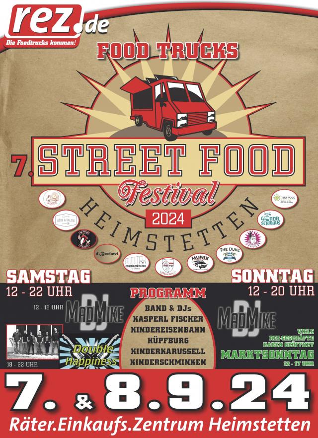 7. Street Food Festival im Räter-Einkaufs-Zentrum